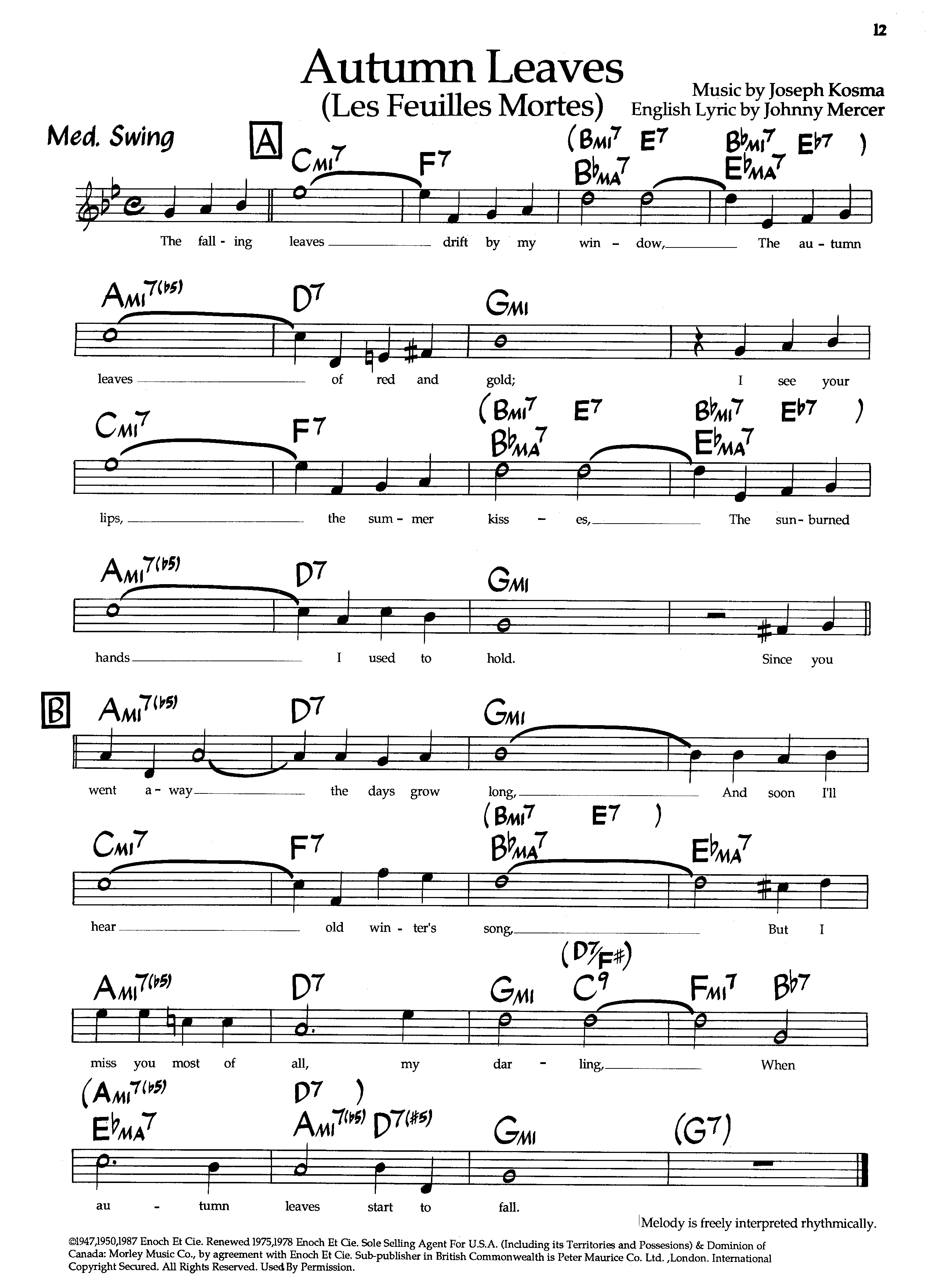 Partitura da New Real Book 1